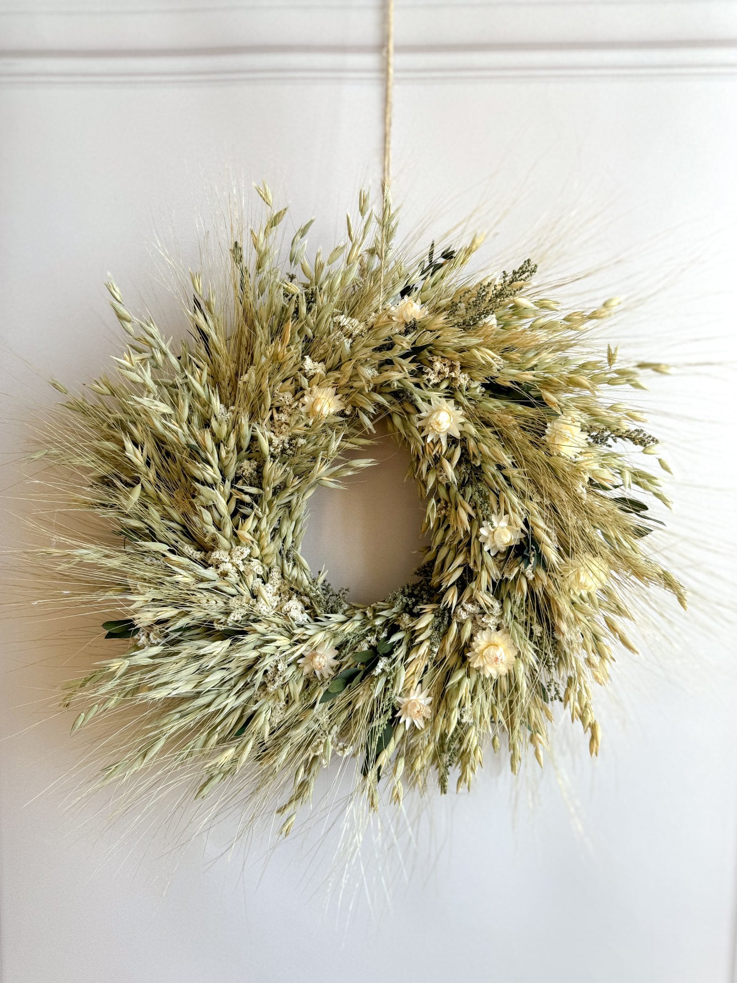 Польовий інтерʼєрний злаковий вінок