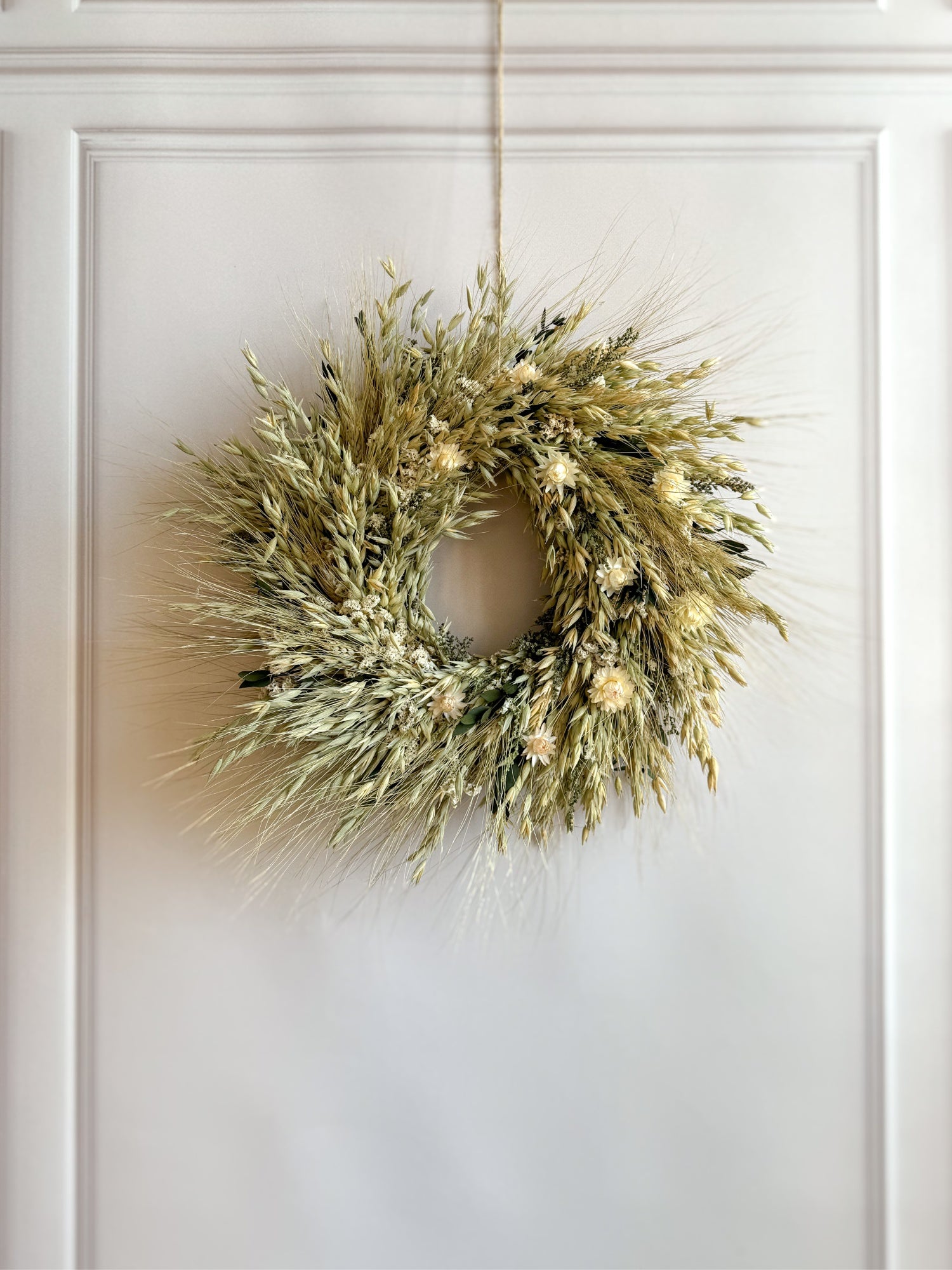 Польовий інтерʼєрний злаковий вінок
