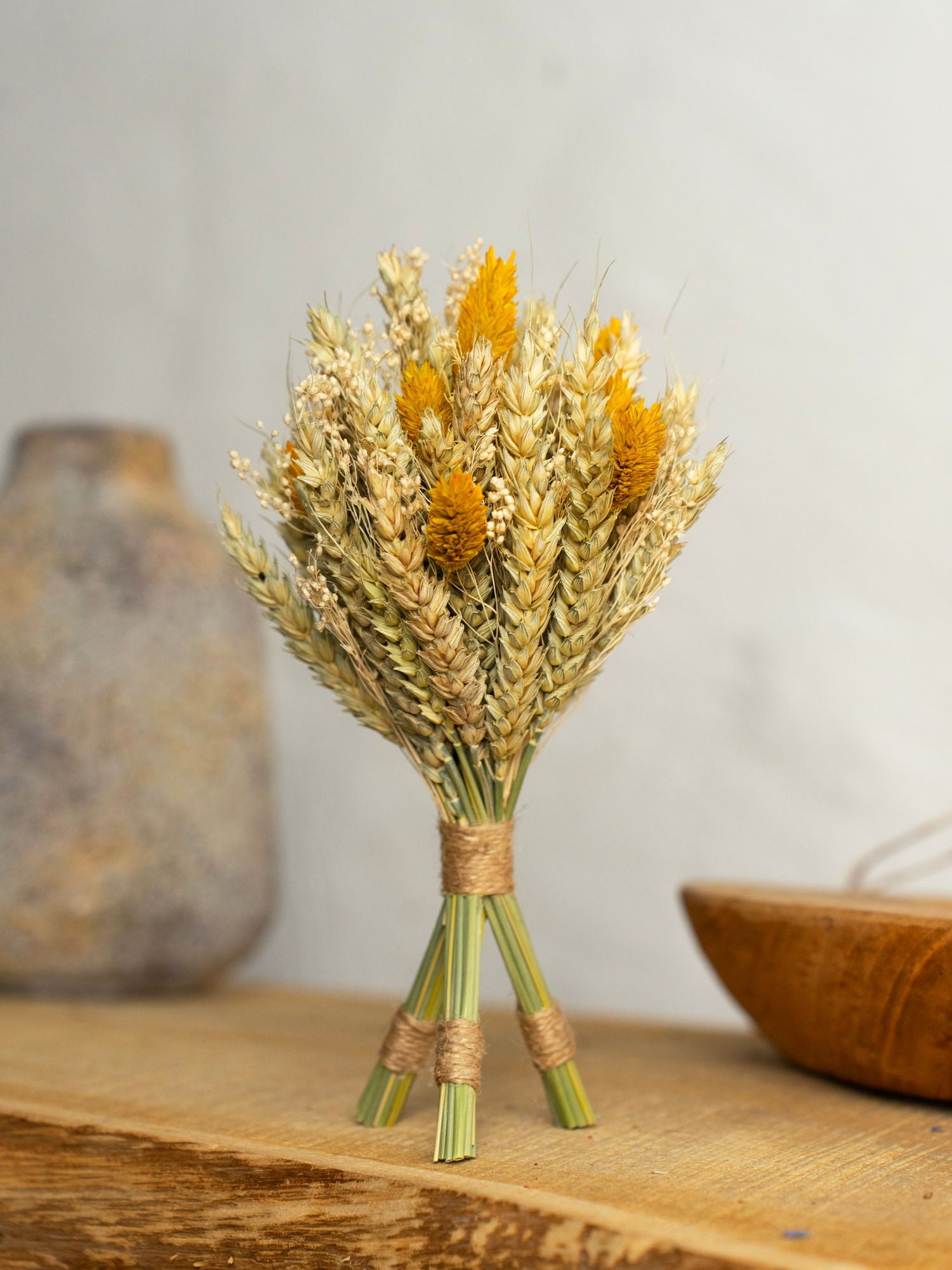 Міні дідух з сухоцвітів