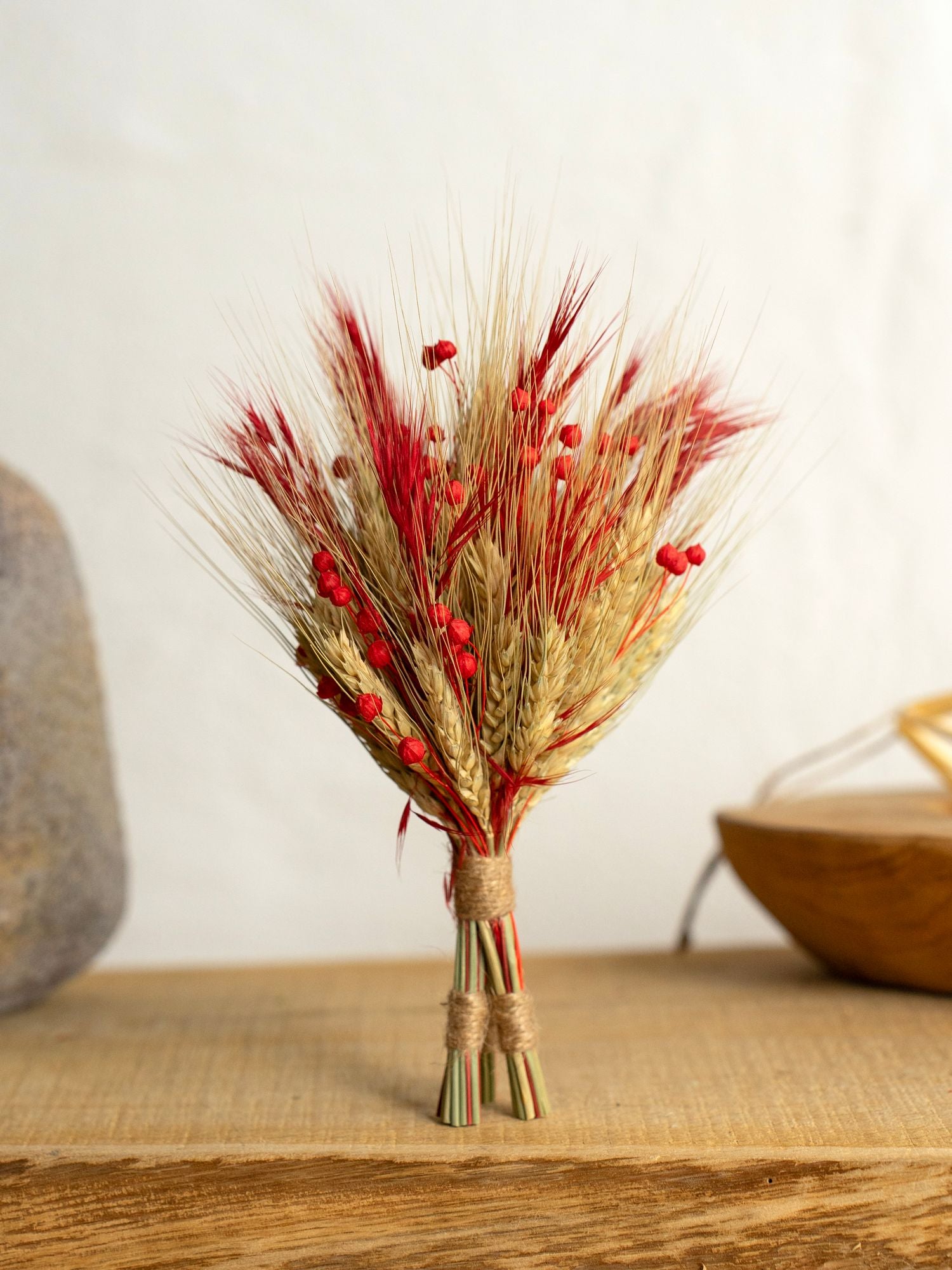 Міні дідух з сухоцвітів