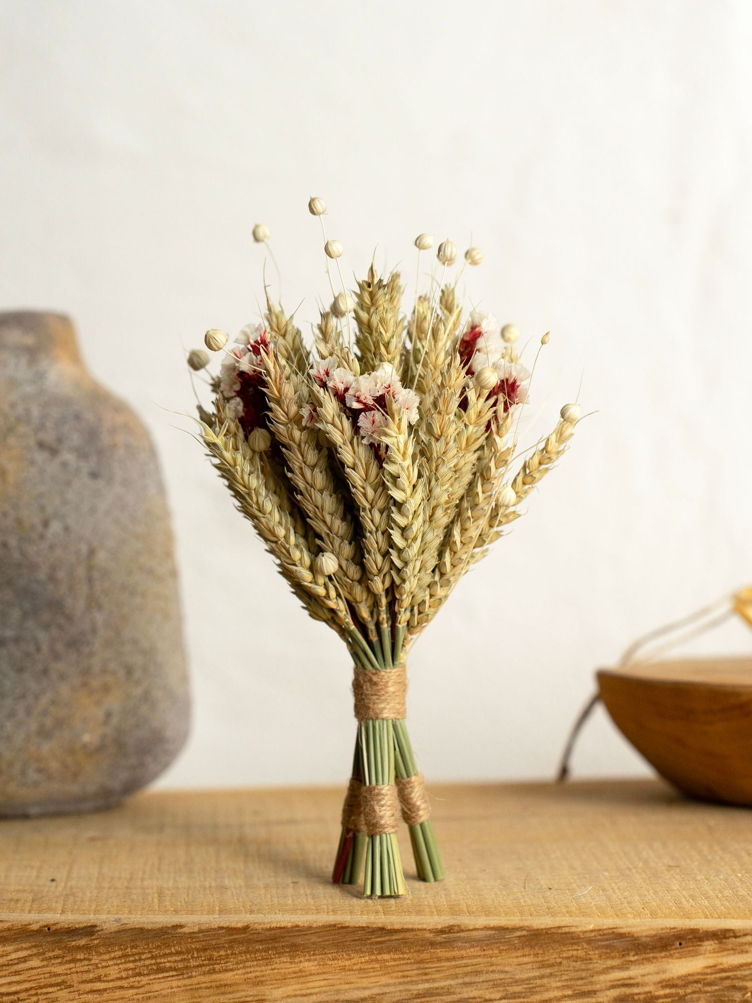 Міні дідух з сухоцвітів