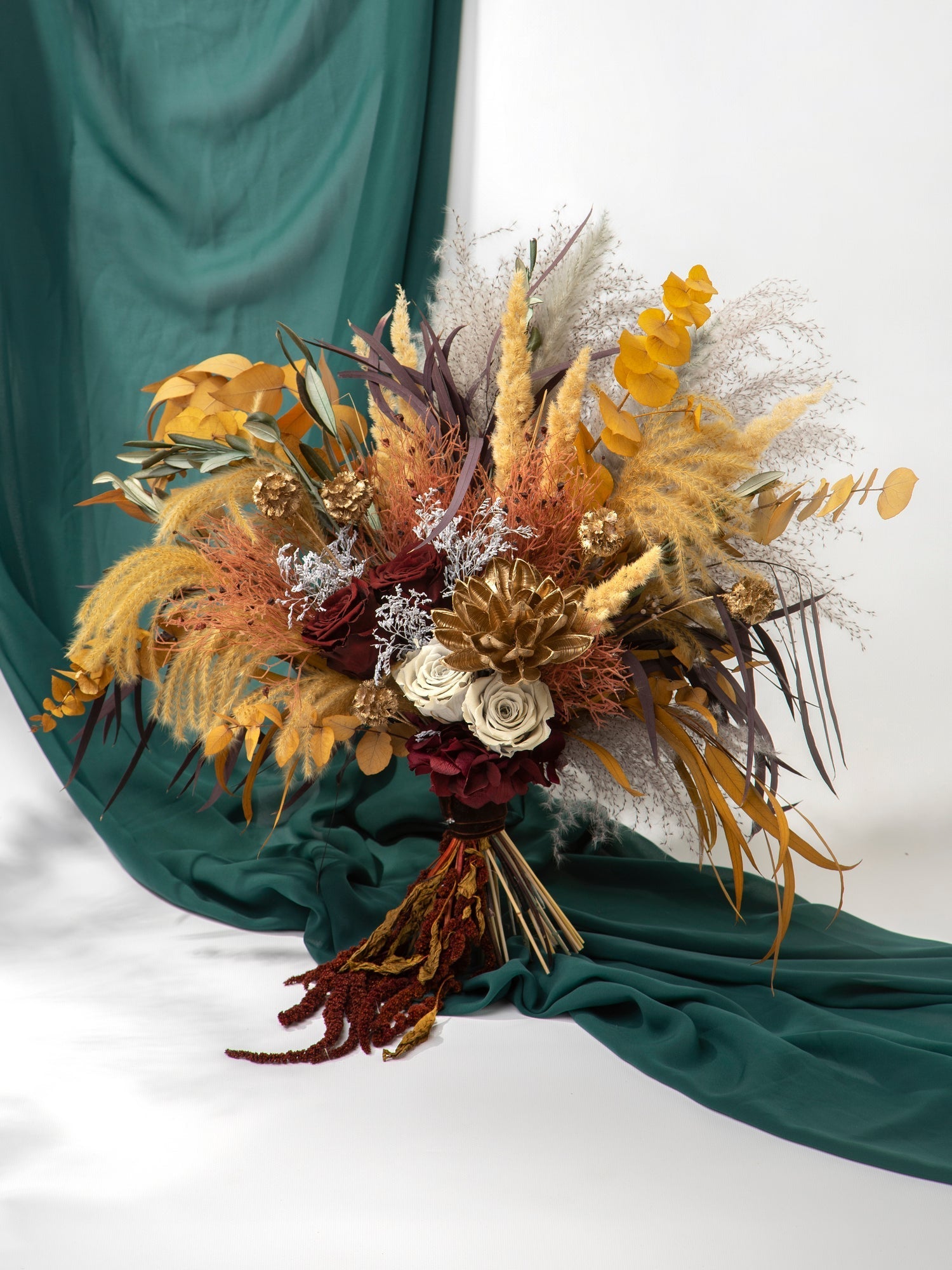 Гірчично-золотий весільний букет - DecorFlowerBar