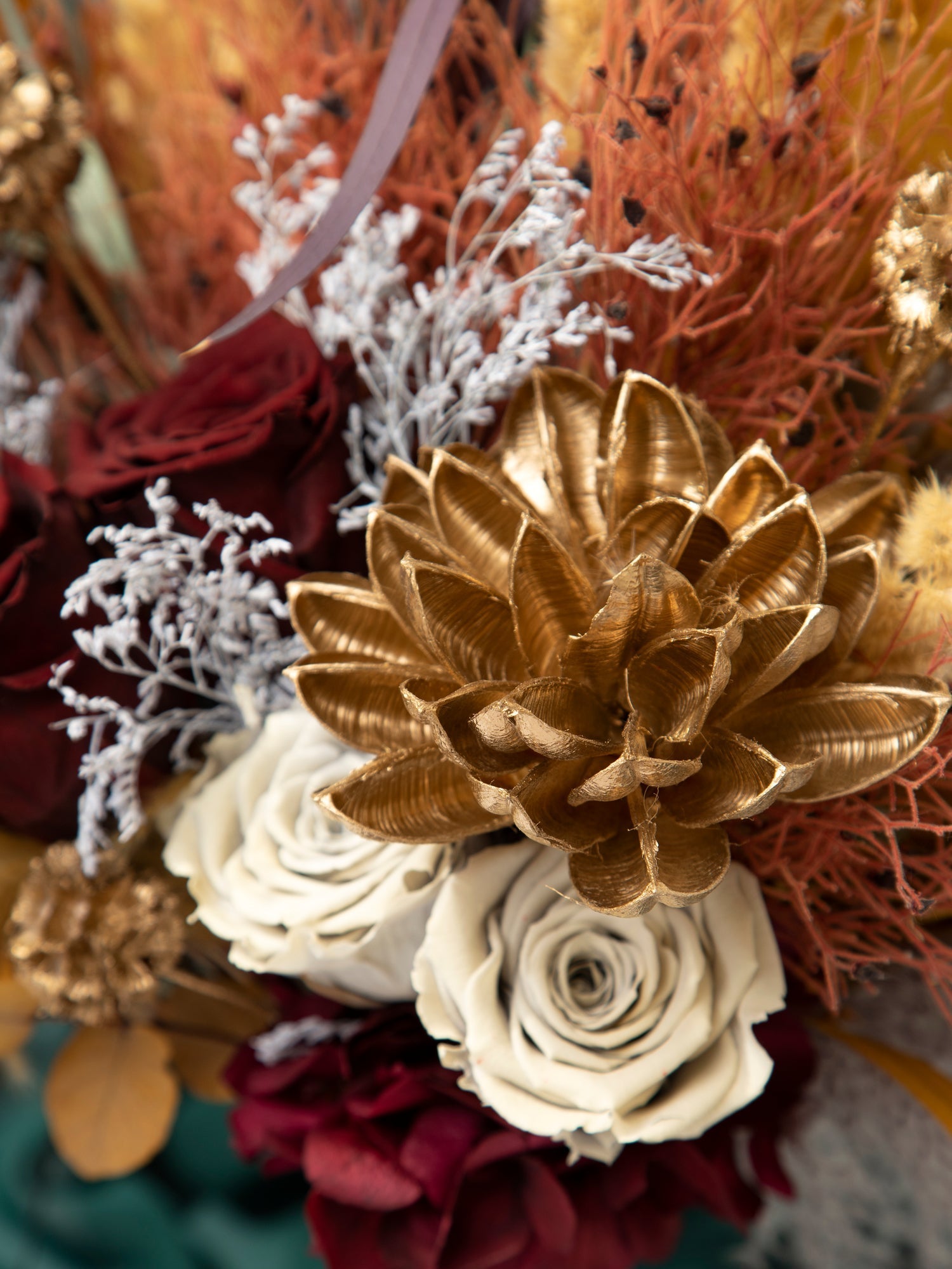 Гірчично-золотий весільний букет - DecorFlowerBar