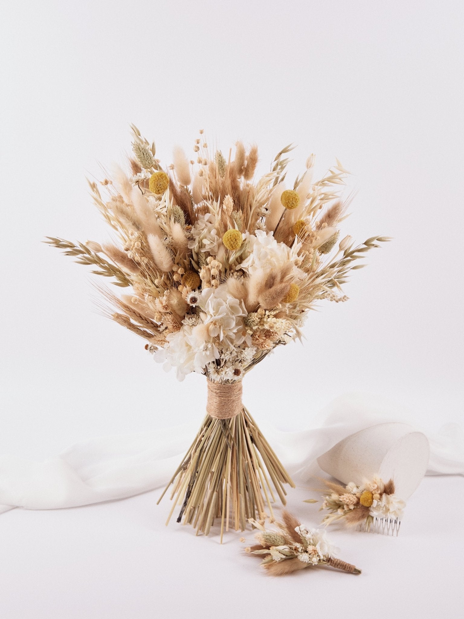 Гребінець для волосся з польовими квітами - DecorFlowerBar
