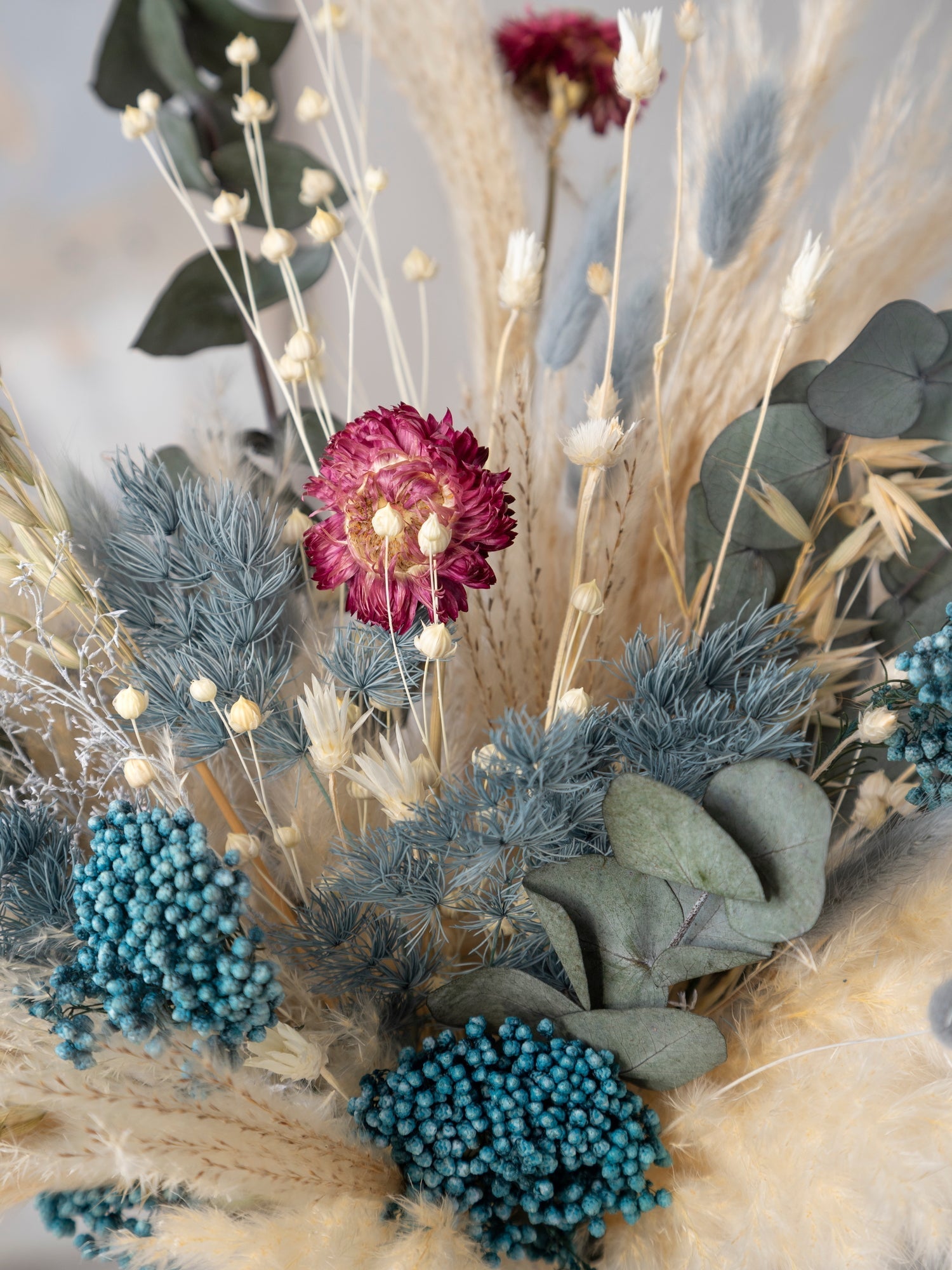 Інтер’єрна ваза з евкаліптом і пампасом - DecorFlowerBar