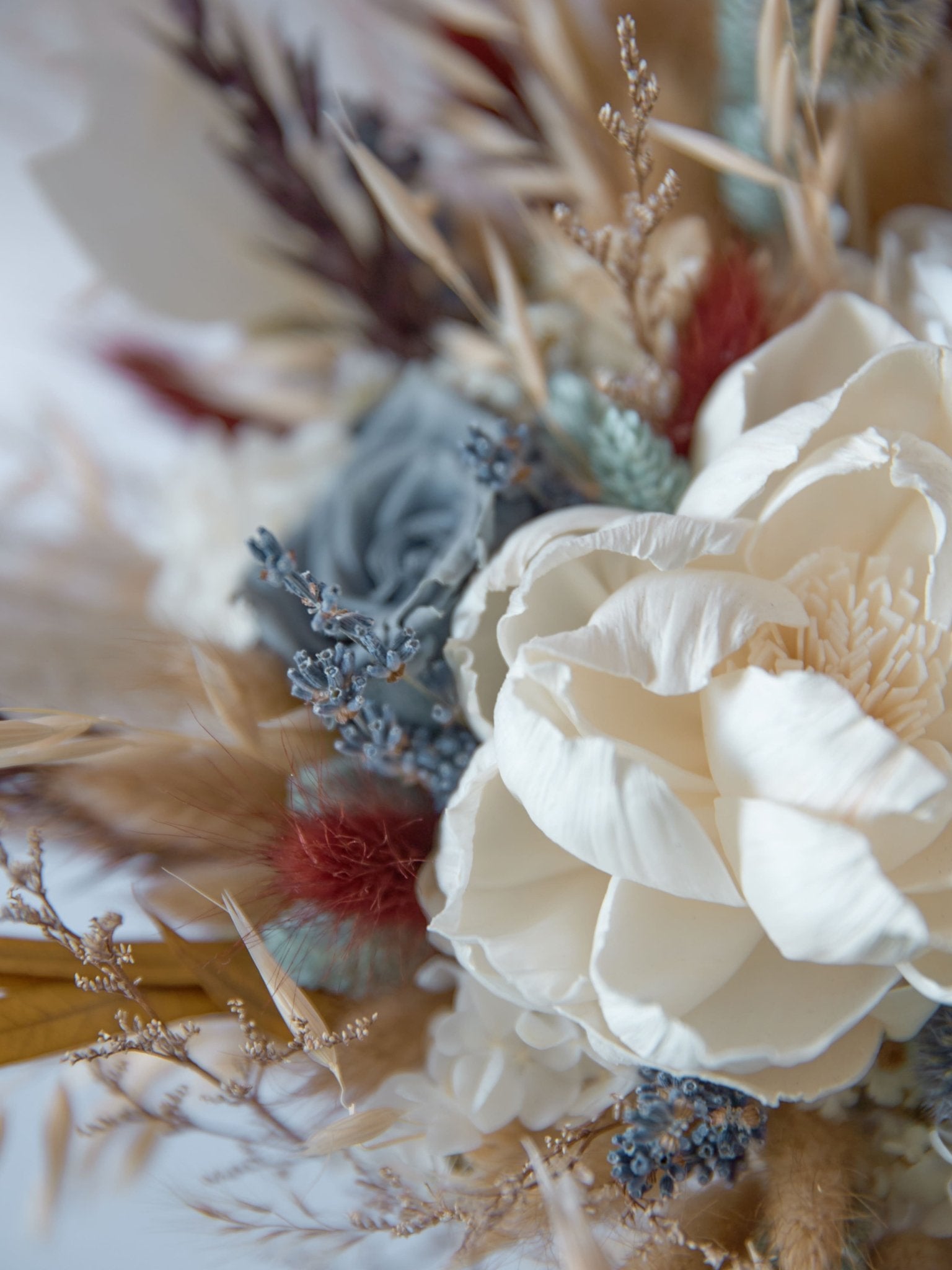 Весільний букет з лавандою та пильно-синіми квітами - DecorFlowerBar