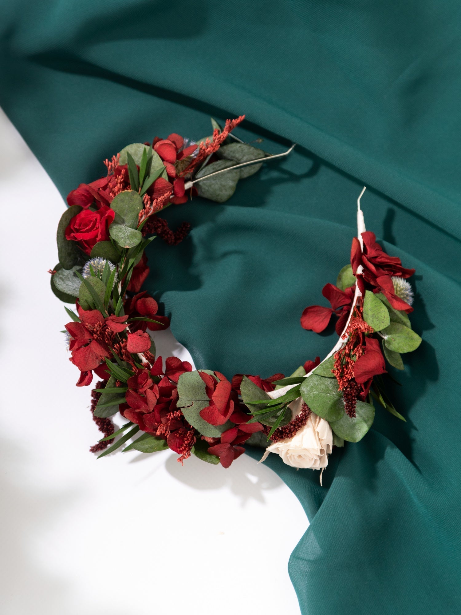 Весільний обруч для волосся з евкаліптом - DecorFlowerBar