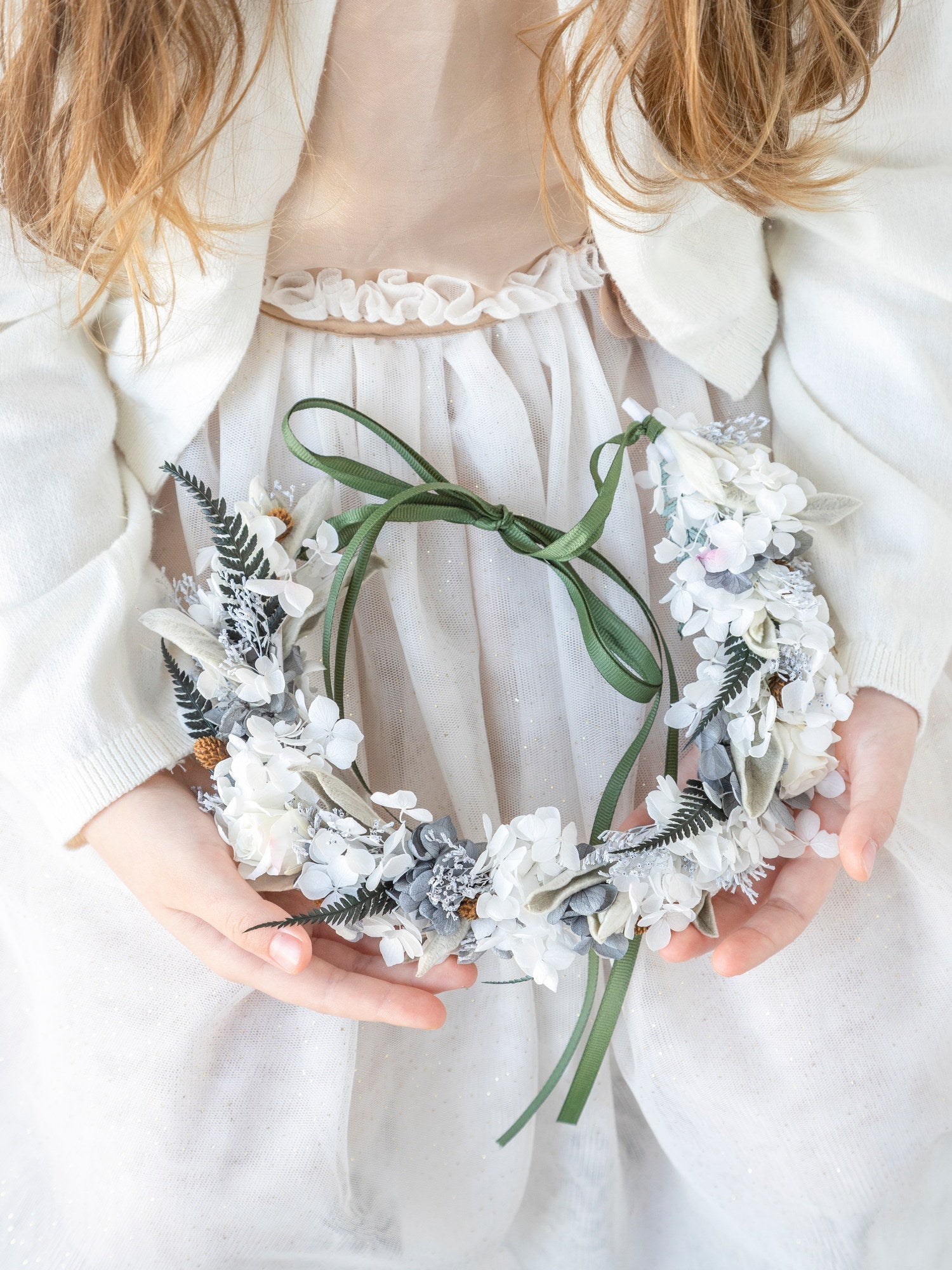 ВІночок лісовий з папороттю та гортензією - DecorFlowerBar