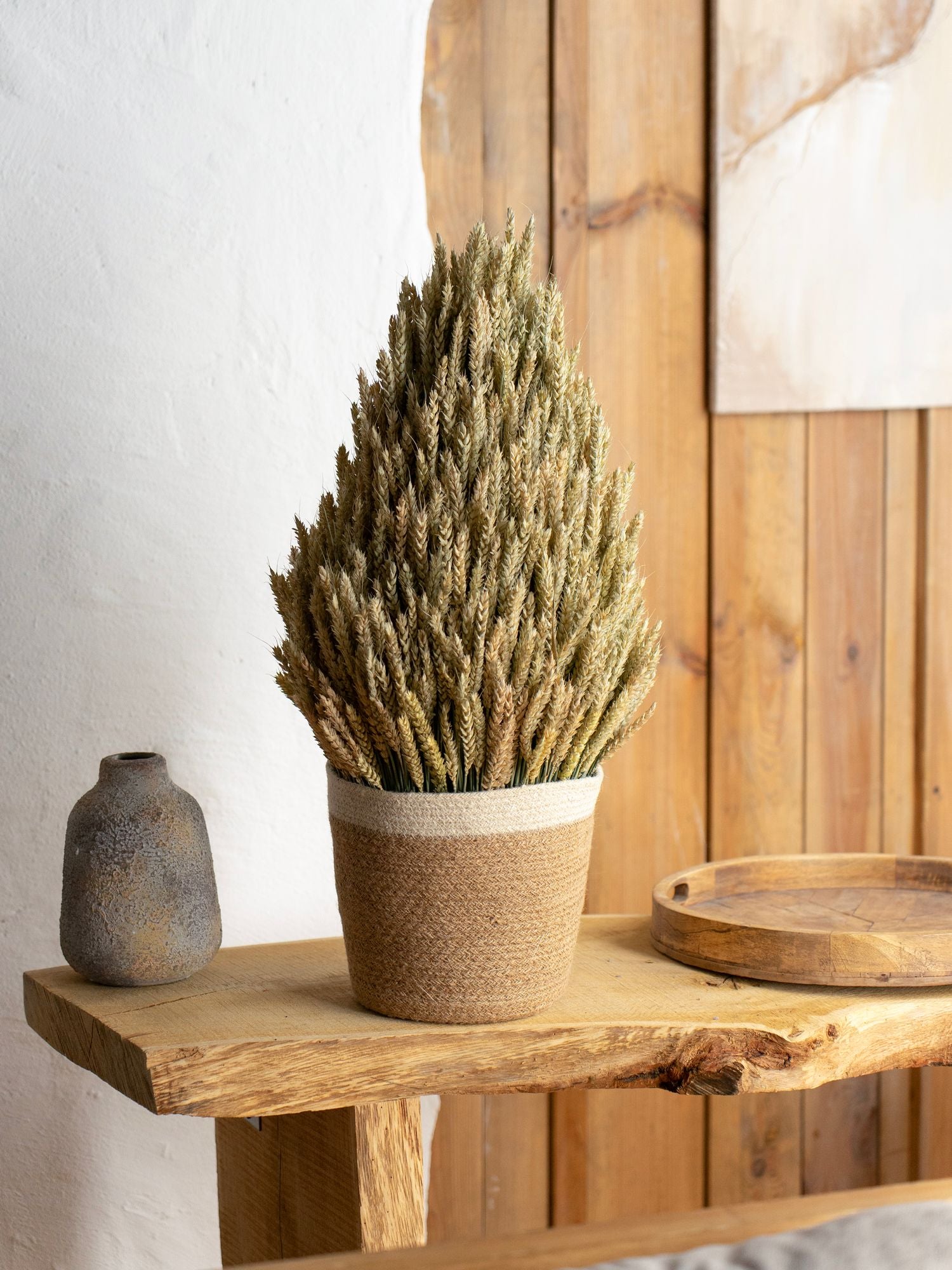 Різдвяний пшеничний кошик