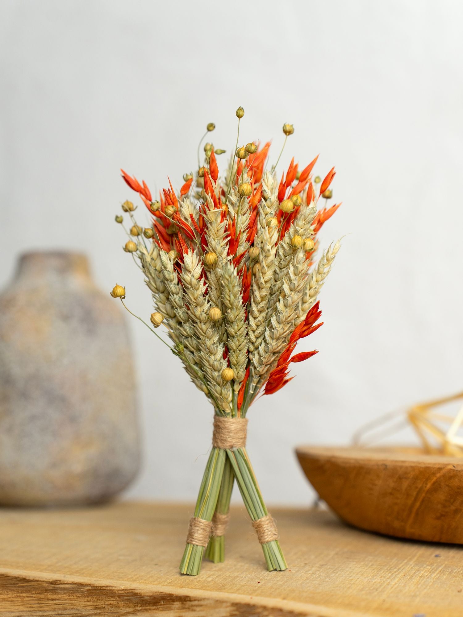 Міні дідух з сухоцвітів