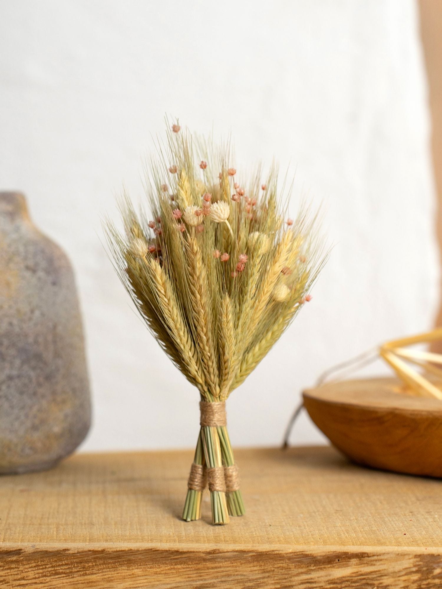 Міні дідух з сухоцвітів