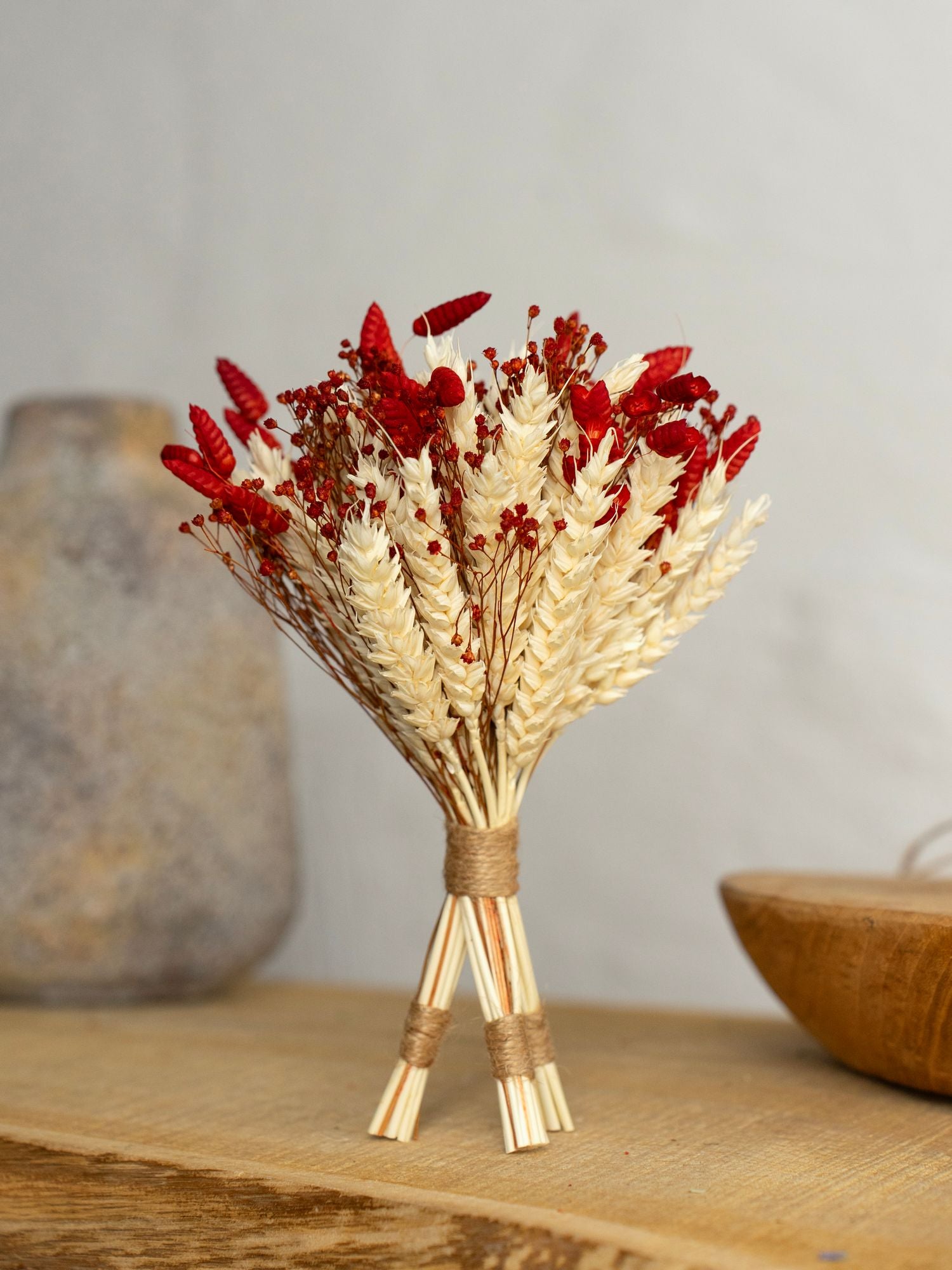 Міні дідух з сухоцвітів