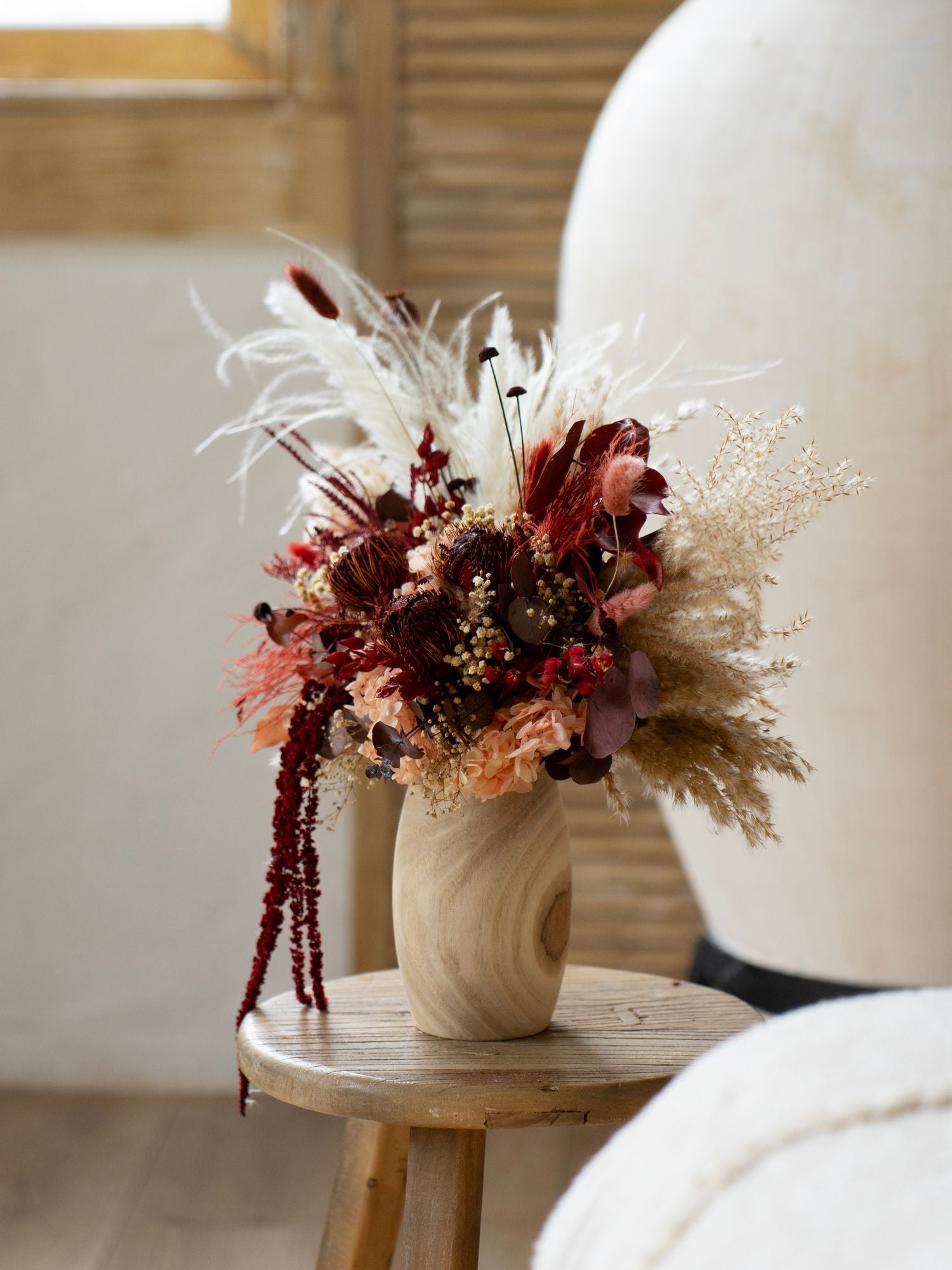 Винно-карамельна композиція з сухоцвітів