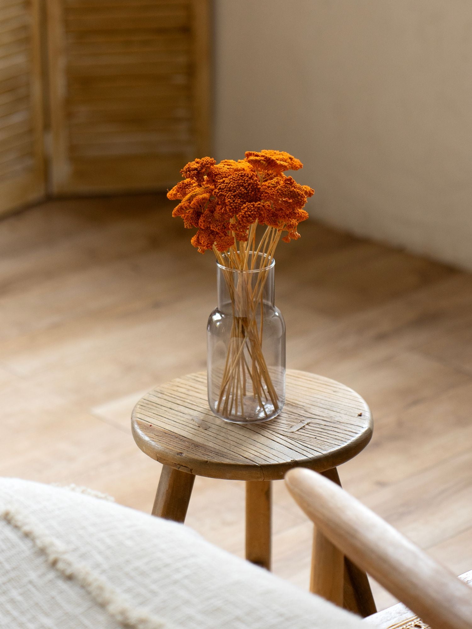 Оранжевый тысячелистник в дымчатой вазе