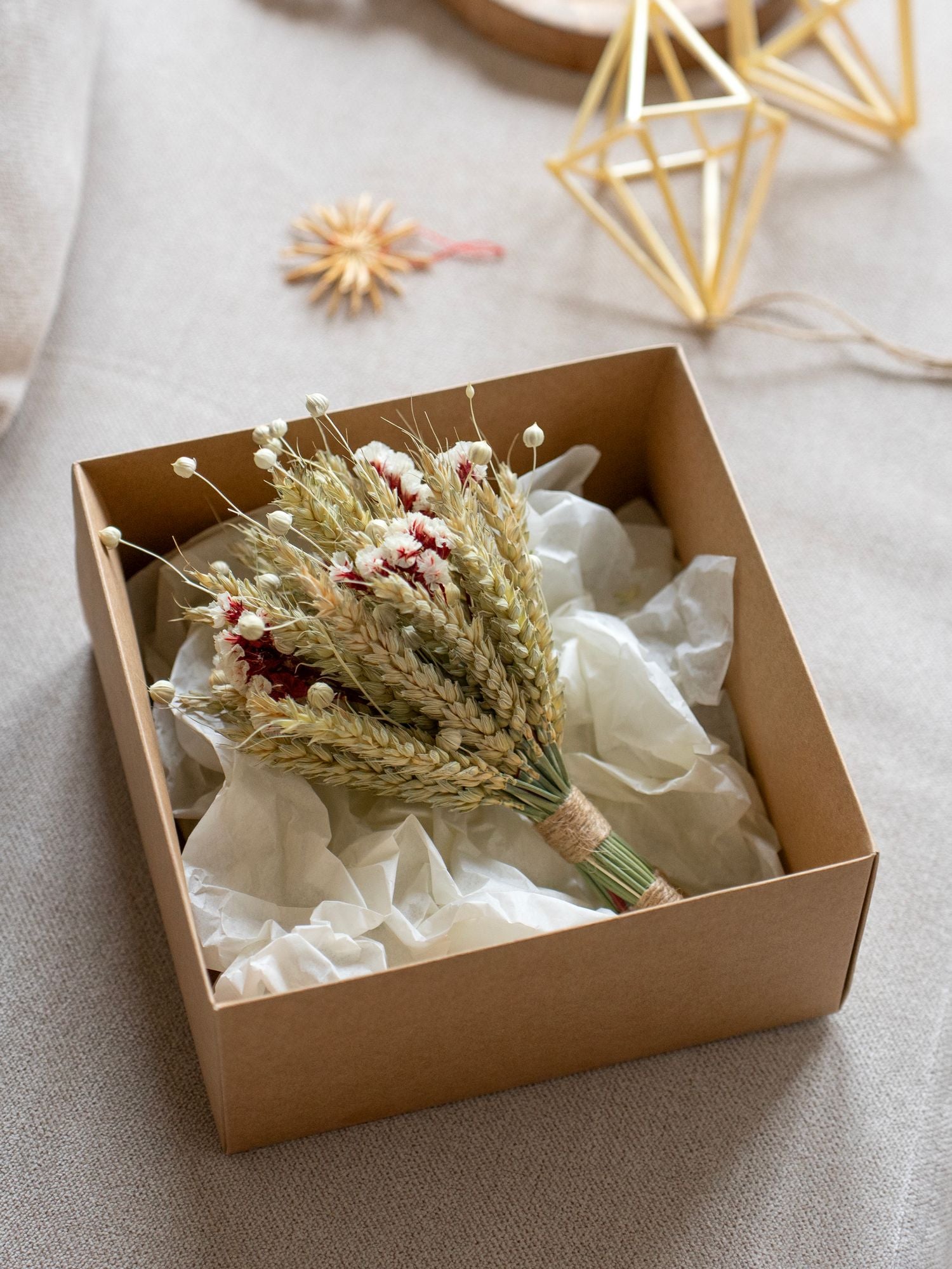 Міні дідух з сухоцвітів