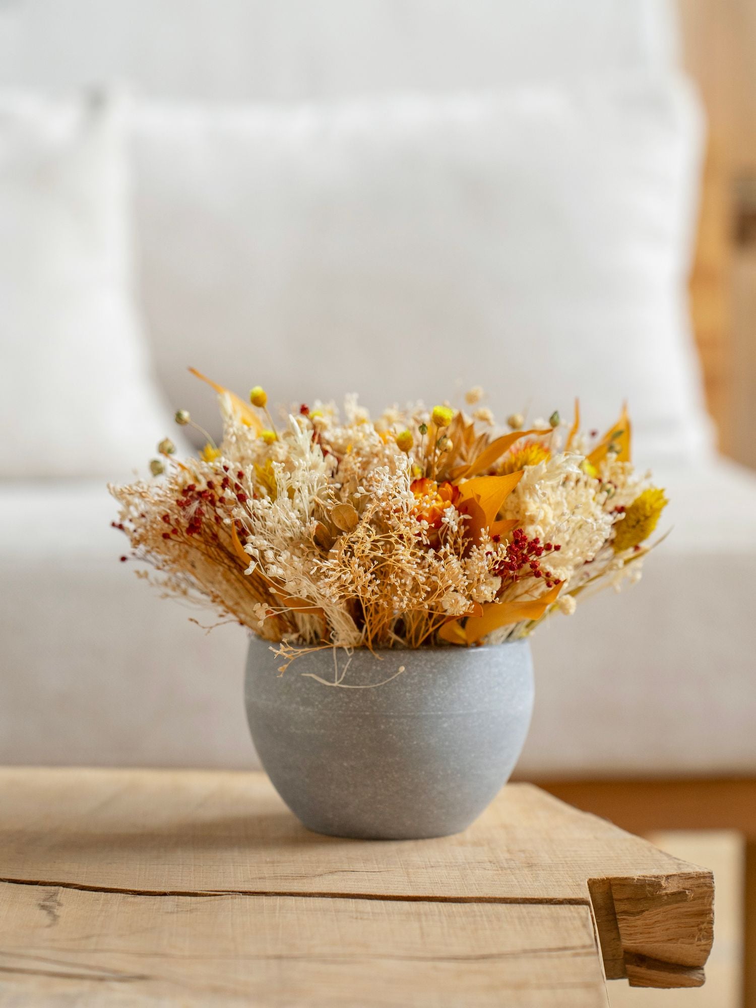 Мини кашпо в оранжевых оттенках