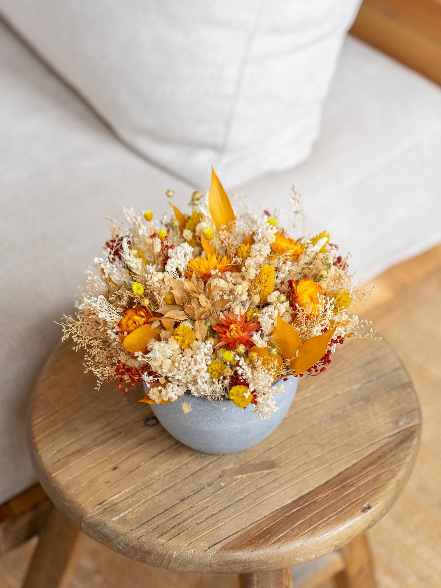 Мини кашпо в оранжевых оттенках