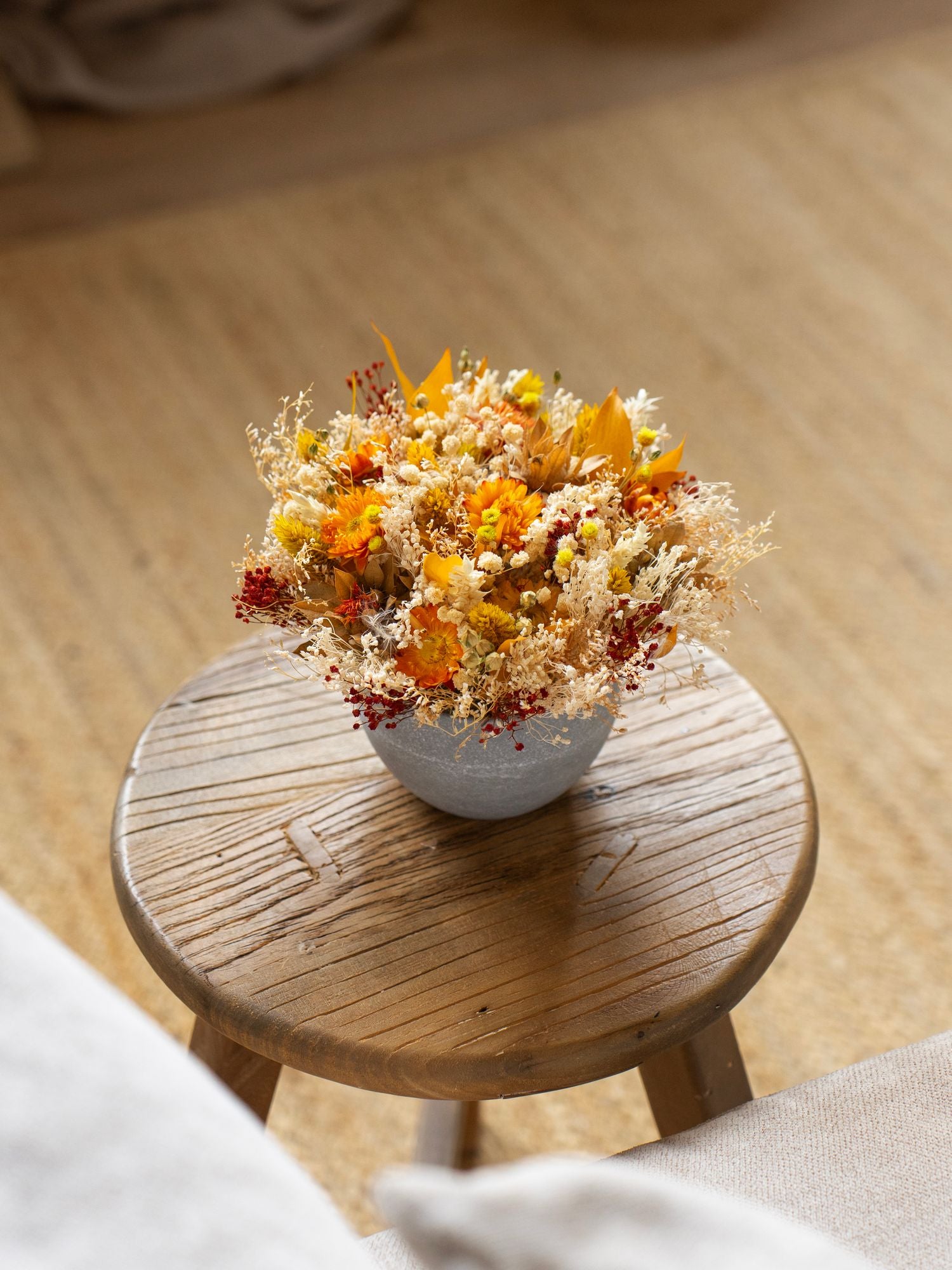 Мини кашпо в оранжевых оттенках