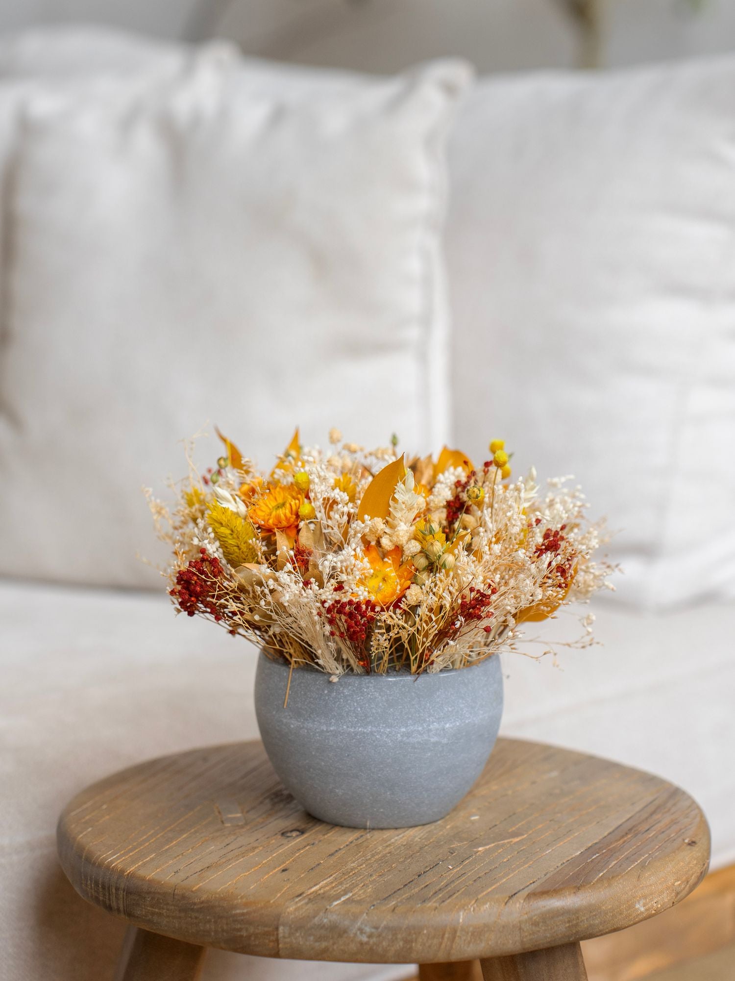 Мини кашпо в оранжевых оттенках